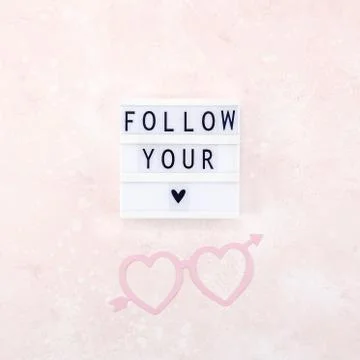Creative Valentine Day romantic composition Stock Photos
