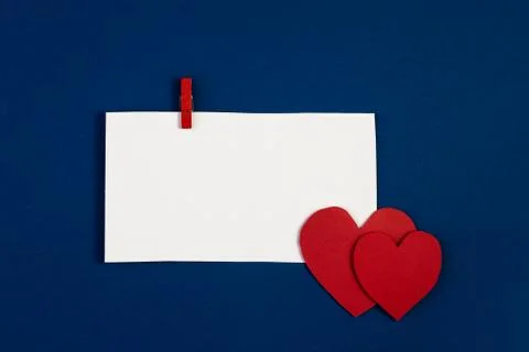 Creative Valentine Day romantic composition flat lay top view minimal style Stock Photos