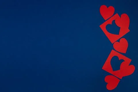 Creative Valentine Day romantic composition top view Stock Photos