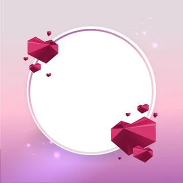 Creative Valentines Day Card template Stock Illustration