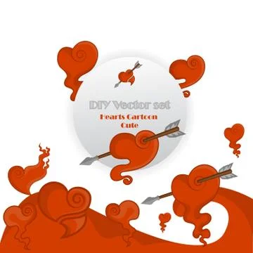 Creative Valentines Day Card template Stock Illustration