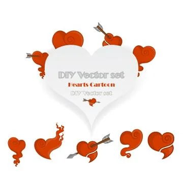 Creative Valentines Day Card template Stock Illustration