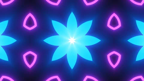 Creative variety kaleidoscope patterns. Decoration geometry symmetrical motion Stock Footage 170067296