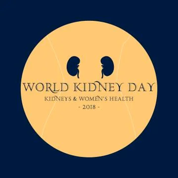 Creative vector abstract illustration for World Kidney Day. 스톡 일러스트