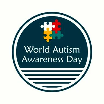 Creative vector abstract for World Autism Awareness Day. Holiday or event for Stock Illustration