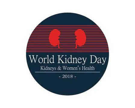 Creative vector abstract for World Kidney Day. Stock Illustration