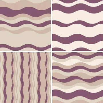 Creative vector background set composed of colorful stripes in multiple varia Stock Illustration