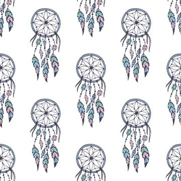 Creative vector boho style frames mady ethnic feathers arrows and floral Stock Illustration