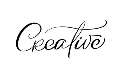Creative vector calligraphic hand drawn text. Business concept world logo label Stock Illustration