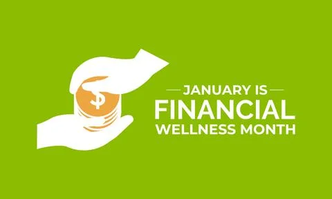 Creative vector design for Financial Wellness Month. Stock Illustration