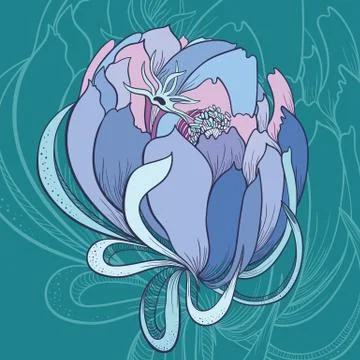 Creative Vector Flower Stock Illustration