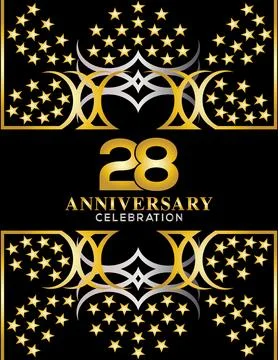 Creative vector illustration of Anniversary celebration of years Stock Illustration