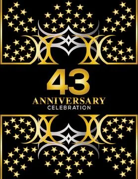 Creative vector illustration of Anniversary celebration of years Illustrazione stock