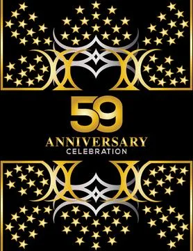 Creative vector illustration of Anniversary celebration of years Stockillustratie