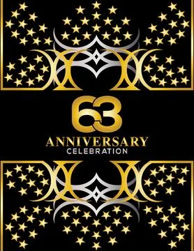 Creative vector illustration of Anniversary celebration of years Illustrazione stock
