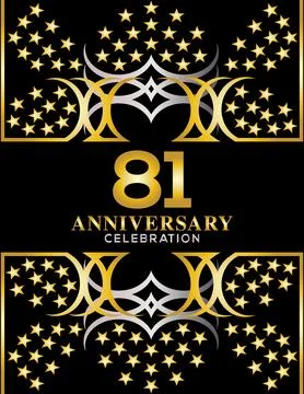 Creative vector illustration of Anniversary celebration of years Stock Illustration