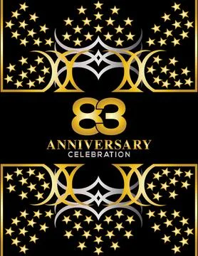 Creative vector illustration of Anniversary celebration of years Stock Illustration
