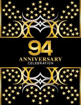 Creative vector illustration of Anniversary celebration of years Stock Illustration