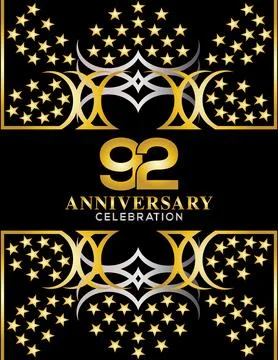 Creative vector illustration of Anniversary celebration of years Stock Illustration