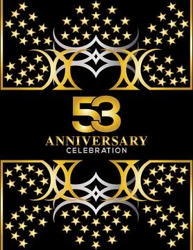 Creative vector illustration of Anniversary celebration of years Stock Illustration
