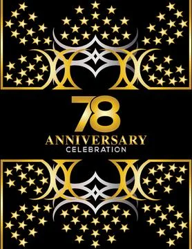 Creative vector illustration of Anniversary celebration of years Stock Illustration