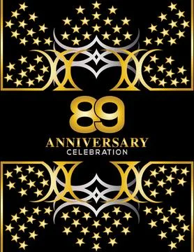 Creative vector illustration of Anniversary celebration of years Stock Illustration