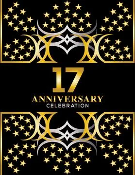 Creative vector illustration of Anniversary celebration of years Stock Illustration