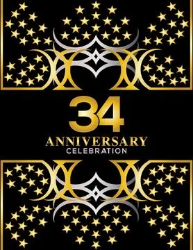 Creative vector illustration of Anniversary celebration of years Stock Illustration