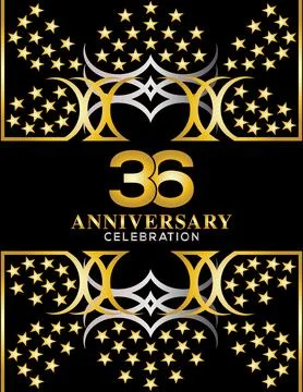 Creative vector illustration of Anniversary celebration of years Stock Illustration