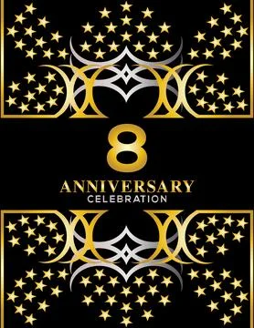 Creative vector illustration of Anniversary celebration of years Stock Illustration