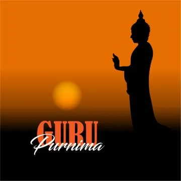 Creative vector Illustration for the Day Of Honoring Celebration Guru Purnima Illustrazione stock
