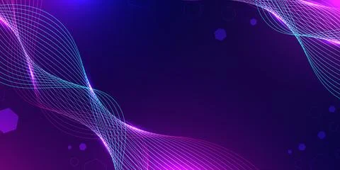 Creative vector illustration of digital waves with light effects. Suitable .. 库存插图