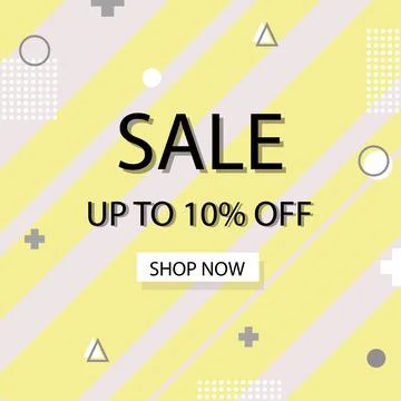 Creative vector illustration of modern trendy season sale banner offer. Art d Stock Illustration
