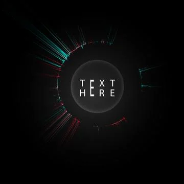 Creative vector lines and abstract art circle designs Stock Illustration