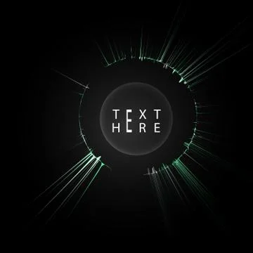Creative vector lines and abstract art circle designs Stock Illustration