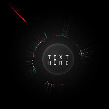 Creative vector lines and abstract art circle designs Stock Illustration