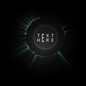 Creative vector lines and abstract art circle designs Stock Illustration