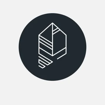 Creative vector logo - leaf Stock Illustration