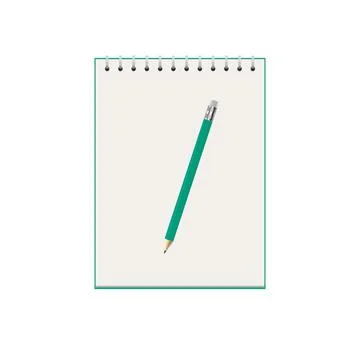 Creative vector pen and  notebook Stock Illustration