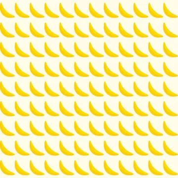 Creative vector seamless banana pattern Stock Illustration