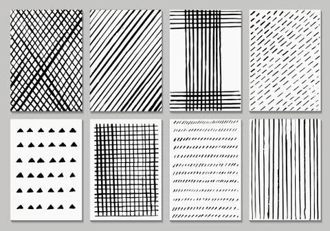 Creative vector template cards. Stock Illustration