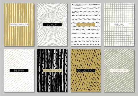 Creative vector template cards. Stock Illustration