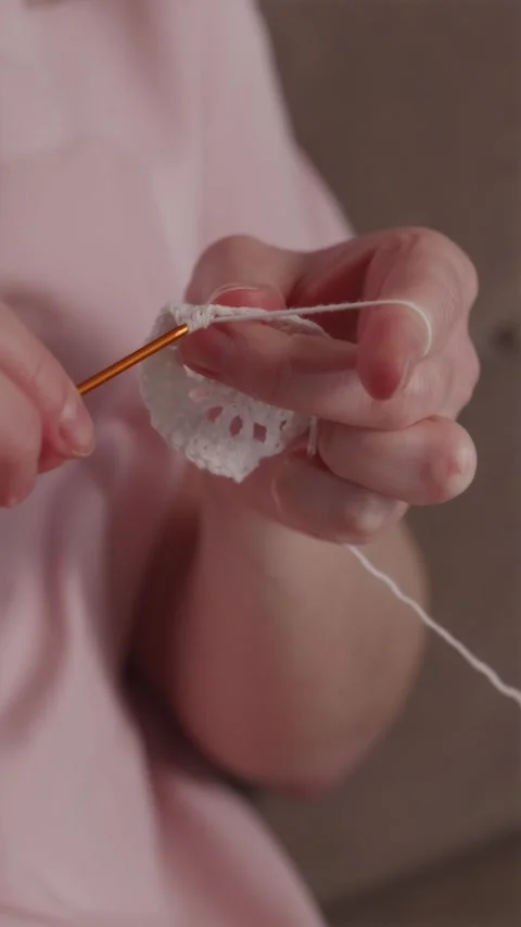 Creative vertical transition from yarn materials to finished product Stock Footage 337451942