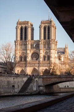 Creative view of Notre-Dame Cathedral in Paris 21 Foto stock