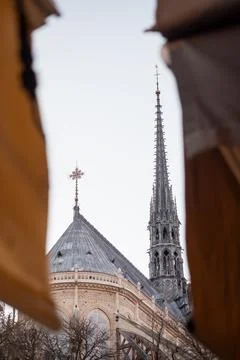 Creative view of Notre-Dame Cathedral in Paris 23 - France Stock Photos