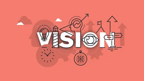 A creative vision concept with various symbols Stock Footage 340282649