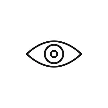 Creative vision logo sign vector outline Stock Illustration