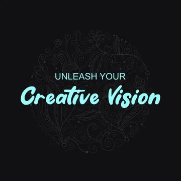 Creative vision typography slogan 스톡 일러스트