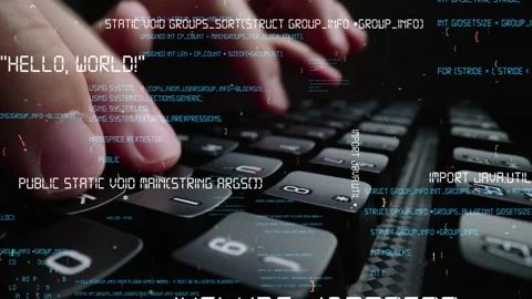 Creative visual of computer programming coding and software development Stock Footage 151558504