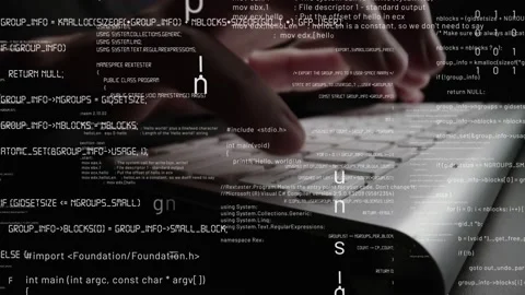 Creative visual of computer programming coding and software development Stock Footage 151608407